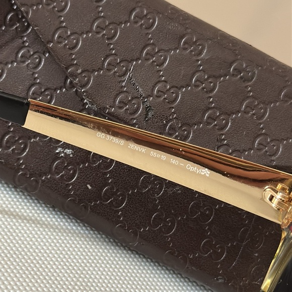 💥❗️GUCCI| GG 3739/S 2ENVK Black Floral Cat Eye Sunglasses❗️💥 - Picture 10 of 14